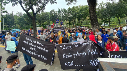 Jawab Pendemo Buruh KCN Marunda, Heru Budi: Harus Penuhi Syarat yang Diminta Pemprov DKI Jakarta