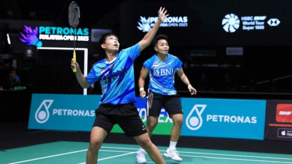 Hasil Malaysia Open 2023: Cedera Bikin Langkah Apriyani/Fadia Terhenti di Semifinal