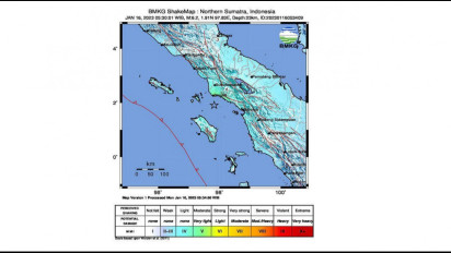 Gempa Magnitudo 6,2 Guncang Aceh Singkil, BMKG: Getaran Dirasakan Kuat di Empat Kabupaten