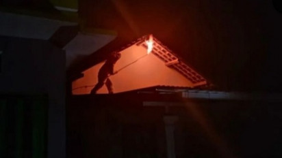 Bikin Resah Warga, Damkar Kabupaten Blitar Evakuasi Sarang Tawon Vespa