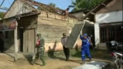 58 Rumah Warga Tulang Bawang Lampung Porak Poranda Diterjang Angin Puting Beliung