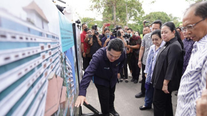Kembangkan Warisan Bung Karno di Bali, Erick Thohir Dampingi Megawati