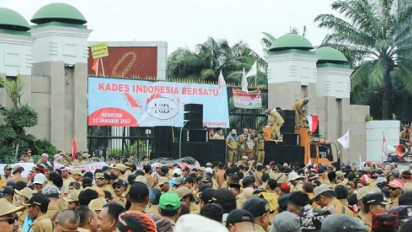 Demo Kepala Desa Seluruh Indonesia di DPR: Minta Masa Jabatan Diperpanjang Jadi 9 Tahun
