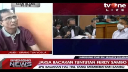Ayah Brigadir J Berharap Hakim Akan Berikan Hukuman Sepantasnya ke Ferdy Sambo