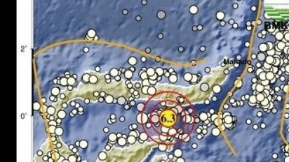 Gempa Magnitudo 6,3 Gorontalo Dipicu Deformasi Batuan Lempeng Sangihe