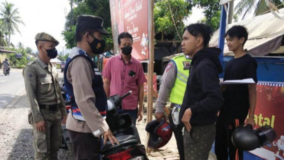 Belasan Pelajar di Tapteng Terjaring Razia Knalpot Blong 