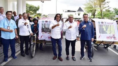 Sosialisasikan Pakai Ratusan Becak Motor, Gubsu Edy Rahmayadi Harapkan HPN 2023 Bergairah