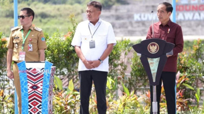 Masyarakat Kota Manado Antusias Sambut Kedatangan Presiden Jokowi