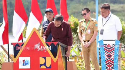 Pertama Kali Presiden Jokowi Kunjungan ke Daerah Mengunjungi 4 Lokasi dalam Satu Hari, Hanya di Kabupaten Minahasa Utara.