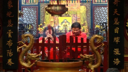 Ramai-ramai Warga Keturunan Tionghoa di Gorontalo Rayakan Imlek 2574