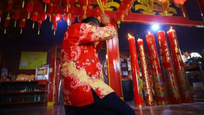 Perayaan Tahun Baru Imlek di Vihara Dharma Bhakti Petak Sembilan