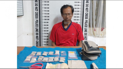 Kakek Tua Nekat Jadi Bandar Narkoba di Siantar, 62 Paket Ganja Disita dari Tangan Tersangka