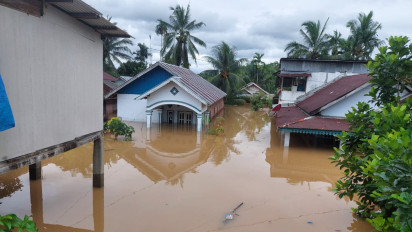 Lima Kabupaten Kota di Bengkulu Terendam Banjir