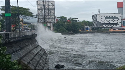 BMKG Keluarkan Peringatan Dini Gelombang Tinggi Setinggi Empat Meter Sejumlah Perairan di Provinsi Sulawesi Utara