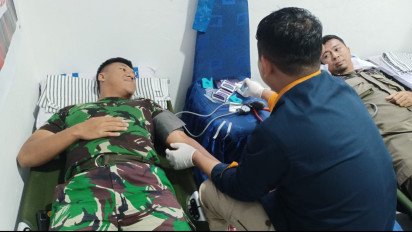 Peringati HUT Polisi Militer ke-77, Denpom Lanal TBK Gelar Donor Darah, 32 Kantong Darah Disumbangkan untuk Masyarakat Melalui PMI Karimun