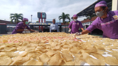 Kerupuk Puli Produksi Warga Binaan Lapas Kelas Dua B Blitar Tembus Ekspor