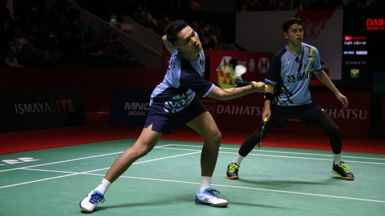 Hasil Indonesia Masters 2023: Fajar/Rian Melaju ke Perempat Final usai Kalahkan Rekan Satu Negara
            - galeri foto