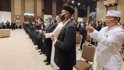 Bertugas di 235 Desa, KPU Kabupaten Semarang Resmi Lantik 705 Anggota PPS