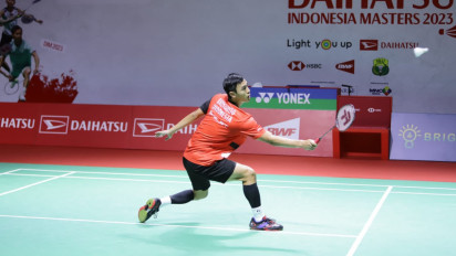 Indonesia Masters 2023, Sempat Tertinggal di Gim Kedua, Vito Libas Tunggal Putra India dan Menang Straight Game
