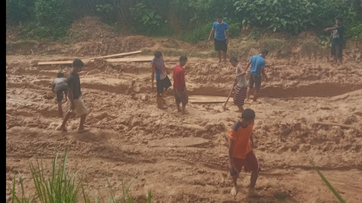 Miris! Jalan Penghubung Desa di Musi Banyuasin Hancur Total
            - galeri foto