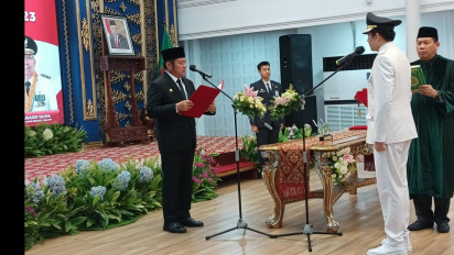 Resmi, Ahmad Usmarwi Kaffah Jabat Wakil Bupati Sekaligus Plt Bupati Muara Enim
