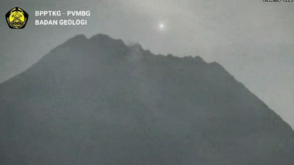 Viral Video Cahaya Misterius Bergerak di Sekitar Gunung Merapi, Ini Penjelasan BPPTKG Yogyakarta