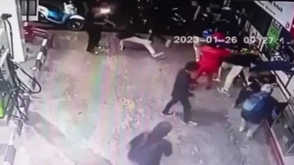 Viral, Sekelompok Remaja Lakukan Pengeroyokan di SPBU Banyuwangi