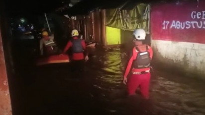 Basarnas Evakuasi 129 Warga yang Terdampak Banjir Manado