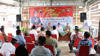 Warga Kedungwaru Kidul Curhat ke Polisi, Resah dengan Kenakalan Remaja dan Jalan Rusak di Demak