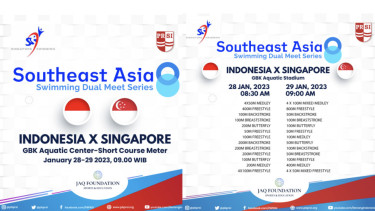 Penasaran dengan Regenerasi Indonesia, Tim Renang Singapura Datang Menantang di Jakarta