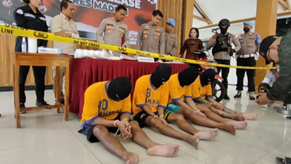 Polres Madiun Ringkus Empat Pengedar Narkoba Jaringan Lapas, Sita Ribuan Pil Dobel L, Ganja dan Sabu-Sabu