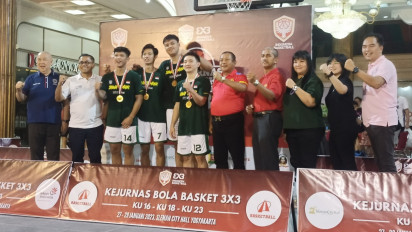 Tim Jawa Timur Borong 3 Juara Kejurnas Basket 3X3 di Yogyakarta