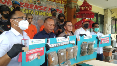 Edarkan 5 Kg Lebih Ganja, Tukang Las dan Guru Surfing di Bali Dibekuk