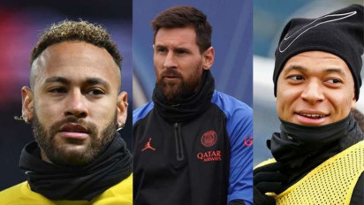 Susah Menang, Pelatih PSG akan Tetap Pasang Trio Neymar, Messi, dan Mbappe