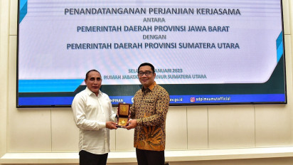 Edy Rahmayadi dan Ridwan Kamil Sepakati Kerja Sama Peningkatan Kualitas Bank Daerah