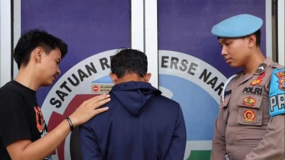 Satnarkoba Polres Tanggamus Tangkap Penyedia Narkotika ke Belasan Napi Rutan Kota Agung