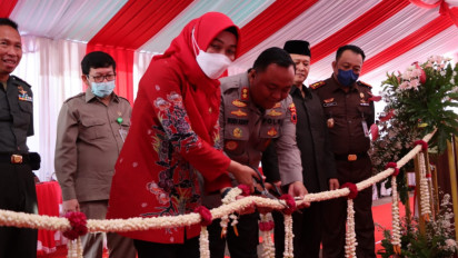 Resmikan Gedung Baru, Bupati Minta Polres Demak Tingkatkan Pelayanan