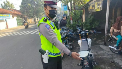 Lagi! Knalpot Blombongan, Satlantas Polres Gunungkidul Intensifkan Penindakan