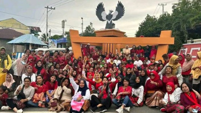 Ramai-ramai Turun ke Jalan, Gabungan Perempuan Muslim dan Kristen di Tual Suarakan Pesan Damai