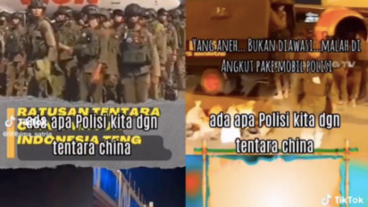Viral Video Ratusan Tentara China Tiba di Bandara dan Dijemput Polisi, Begini Penjelasan Polri