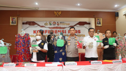 Ratusan Gram Sabu Diselundupkan dari India dengan Modus Disimpan di Kancing Gaun Pesta