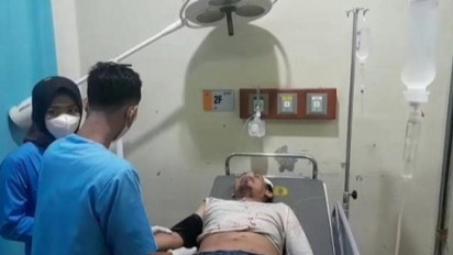 Wartawan Media Online di Bandar Lampung Dibacok Senjata Tajam di Bagian Kepala