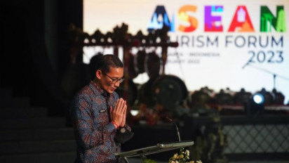Menparekraf dan Delegasi ATF Kunjungi Travel Expo 2023 di Yogyakarta