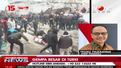 KBRI Ankara Buka Hotline Bagi WNI Usai Gempa Magnitudo 7,8 Guncang Turki, Ini Nomernya