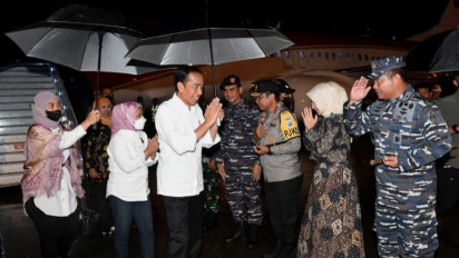 Tiba di Sidoarjo, Jokowi dan Iriana Hadiri Peringatan Satu Abad NU Besok