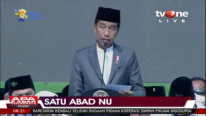 Presiden Joko Widodo Membuka Resepsi Satu Abad Nahdlatul Ulama