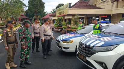 Gelar Pasukan Operasi Keselamatan 2023, Kapolres : Tilang Manual Bagi Pelanggar "Berat"