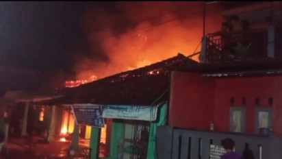 Warung Gas Elpiji Ludes Terbakar, Uang Jutaan Rupiah Hangus Tak Berbekas