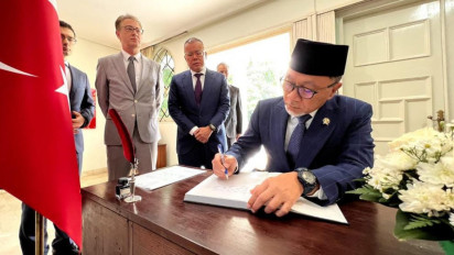 Mendag Zulkifli Hasan Sambangi Kedubes Turki di Jakarta, Indonesia Siap Bantu Penanganan Gempa