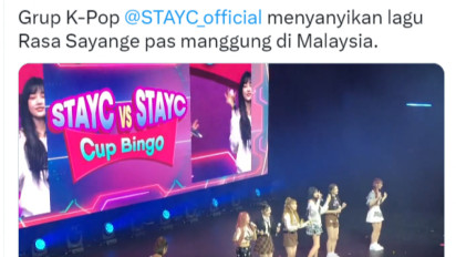 Viral! Lagu Rasa Sayange dibawakan Grup K-Pop STAYC Saat Konsernya di Malaysia. Netizen Indo Geram Tesulut Emosi!